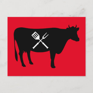 Beef Kung i Kött Vykort