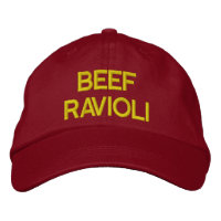 Beef Ravioli Embroized Hat