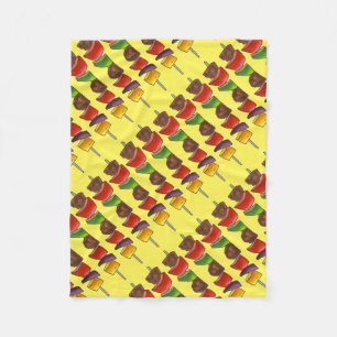 Beef Veggie Kebab Skewer Picnic Food Foodie Fleecefilt