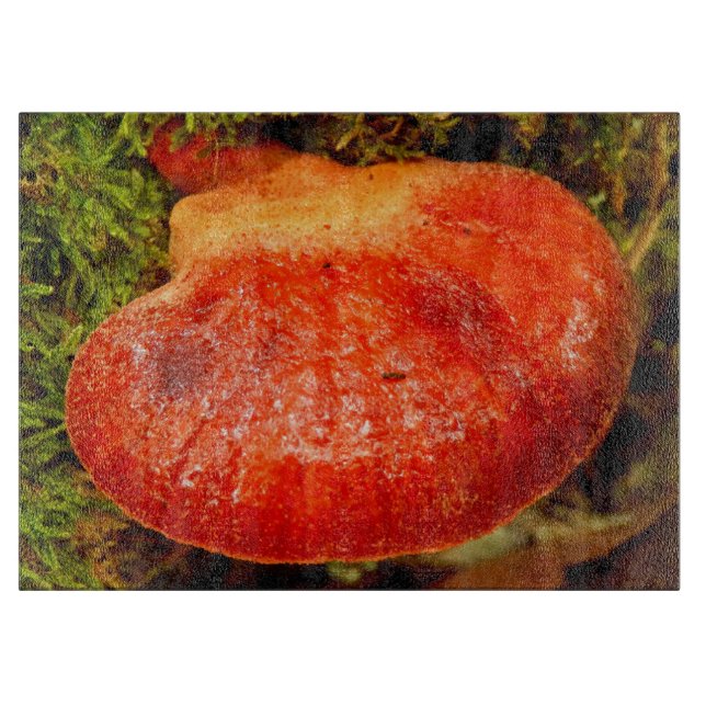 Beefsteak Fungus Glass Choppboard (Framsidan)