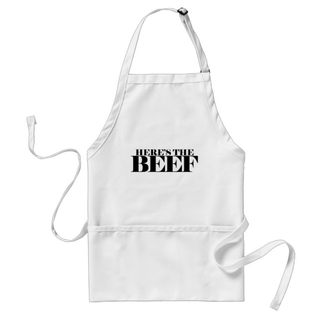 Beefy, var är köttplattan? förkläde (Framsidan)