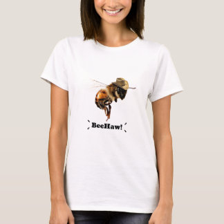 Beehaw Funny CowboyBee T Shirt