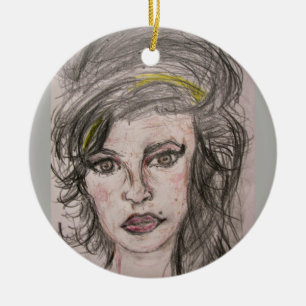 Beehive Girl Julgransprydnad Keramik