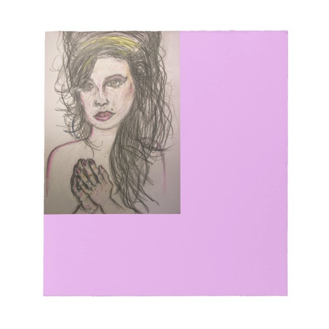 Beehive Girl Praying Anteckningsblock (Framsida)