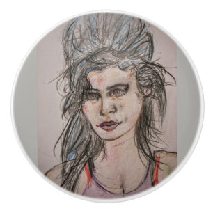 Beehive Girl Walking Knopp