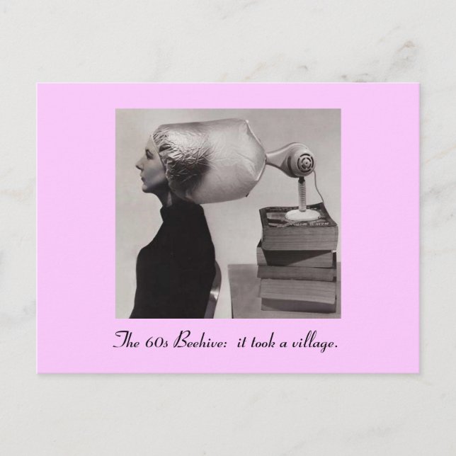 Beehive Hairdo-kortet för Berömden 1960-talet Vykort (Framsida)