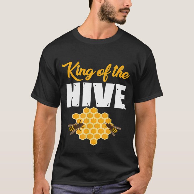 Beehive Kung Underbar biodlingsbin T Shirt (Framsida)