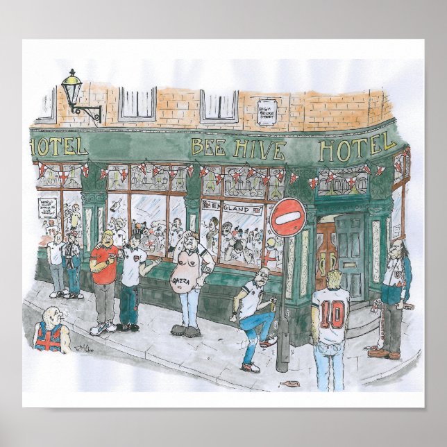 Beehive NEWCASTLE 1990 Poster (Framsidan)