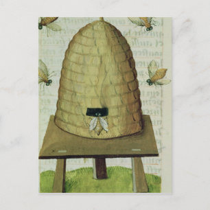 Beehive och bin vykort