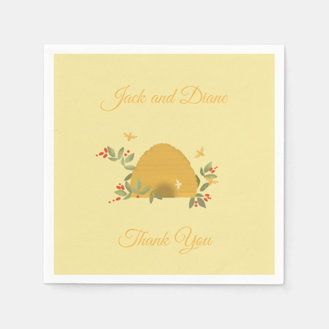 Beehive Pappra Napkins Pappersservett (Framsidan)