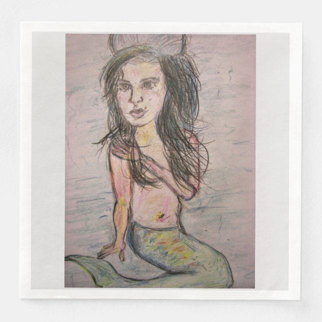 Beehive Sjöjungfru Pappersservett (Framsida)