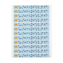 Beehive Tamper-säker säkerhetsförsegling Cornblomm Etikettband