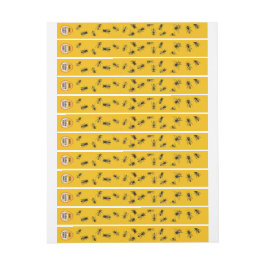 Beehive Tamper-säkra etiketter för Gult Guld Honun