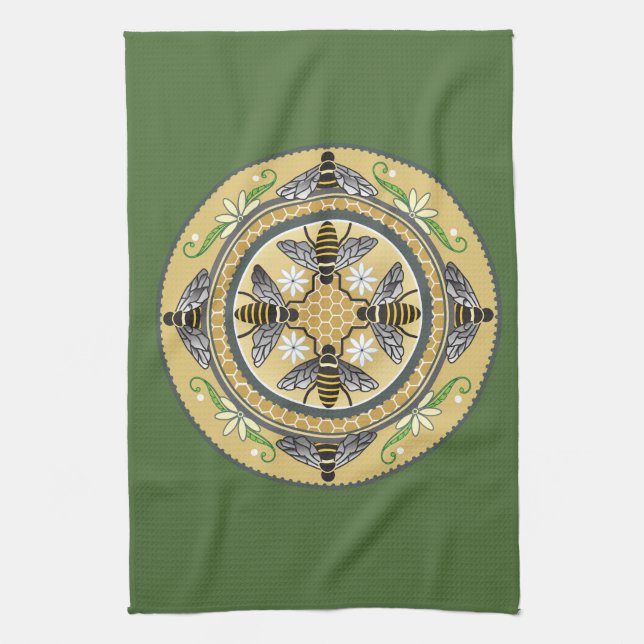 Beehive tehandduk kökshandduk (Vertikal)