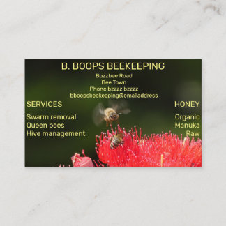 BEEKEEPER / APIARIST AFFÄRSKORT.Australisk storlek Visitkort