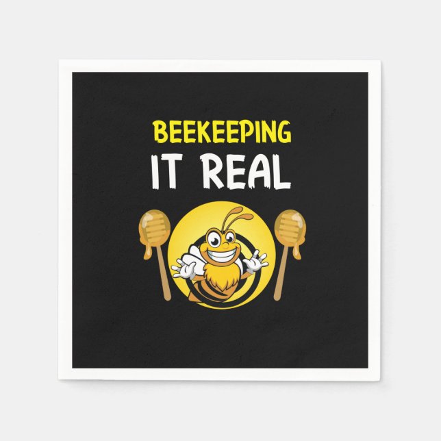 Beekeeper Art BeeKeeping It Real Pappersservett (Framsidan)
