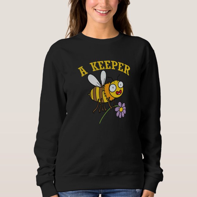 Beekeeper Bees Honey A Keeper T Shirt (Framsida)