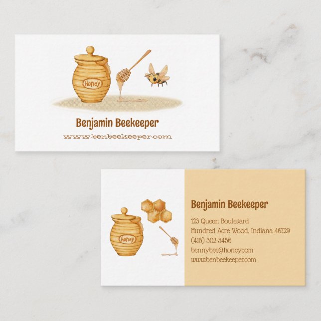 Beekeeper Business Card Visitkort (Fram/baksida)
