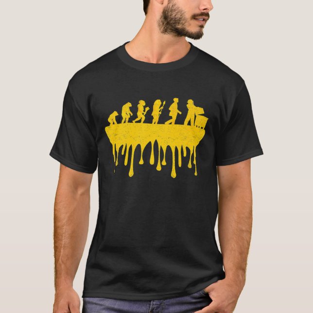Beekeeper Evolving From Monkey Ape Caveman 1 T Shirt (Framsida)