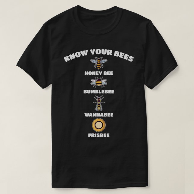 Beekeeper Know Your Bees Beekeeping Funny Honey Fa T Shirt (Design framsida)