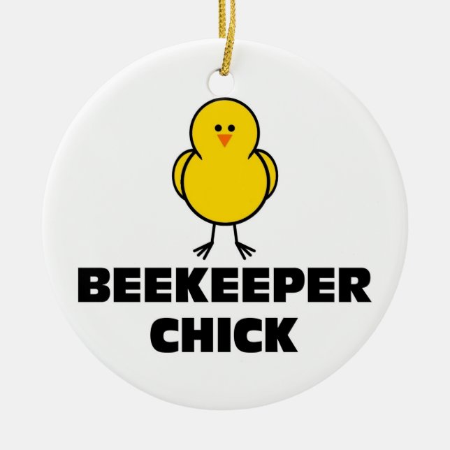 Beekeeperchick Julgransprydnad Keramik (Framsidan)