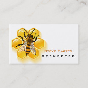 Beekeeperen bonde för lantgård för honungsälja visitkort