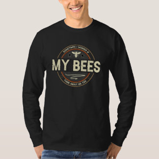 Beekeeping Accessories Bees Apiary Joke Beekeeper  T Shirt