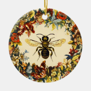 BEEKEEPING FÖR FÖR VÅR BLOMMORHONUNGBI/BEEKEEPE JULGRANSPRYDNAD KERAMIK