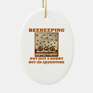 Beekeeping inte precis en hobby men ett äventyr julgransprydnad keramik