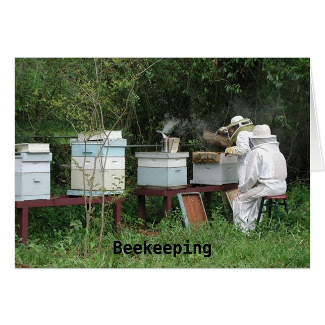 Beekeeping klassificerar hälsningskort (Framsidan Horizontal)