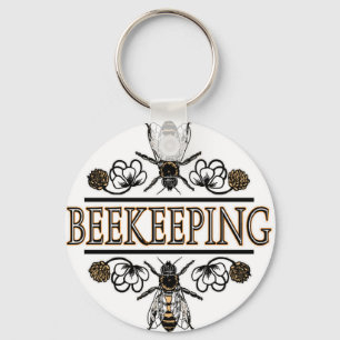 beekeeping med arbetarbin nyckelring