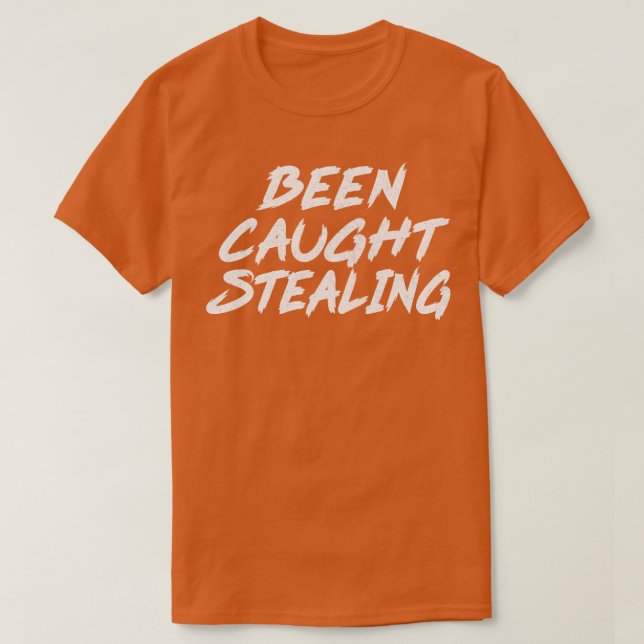 Been Caught Stealing Faded Stil 90-talet Alt Sten  T Shirt (Design framsida)