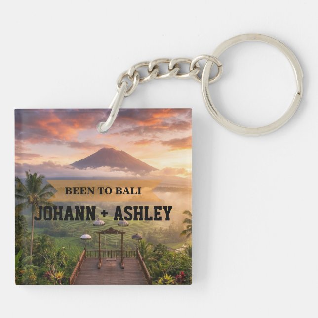 Been To Bali Indonesia Travel Souvenir Keychain (Baksidan)