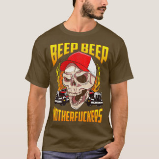 Beep Beep Motherjävers Skull Vintage Skull Lastbil T Shirt