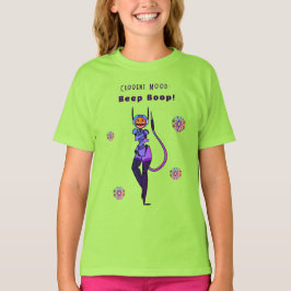 Beep Boop Cute Robot Giggle Roligt T-Shirt