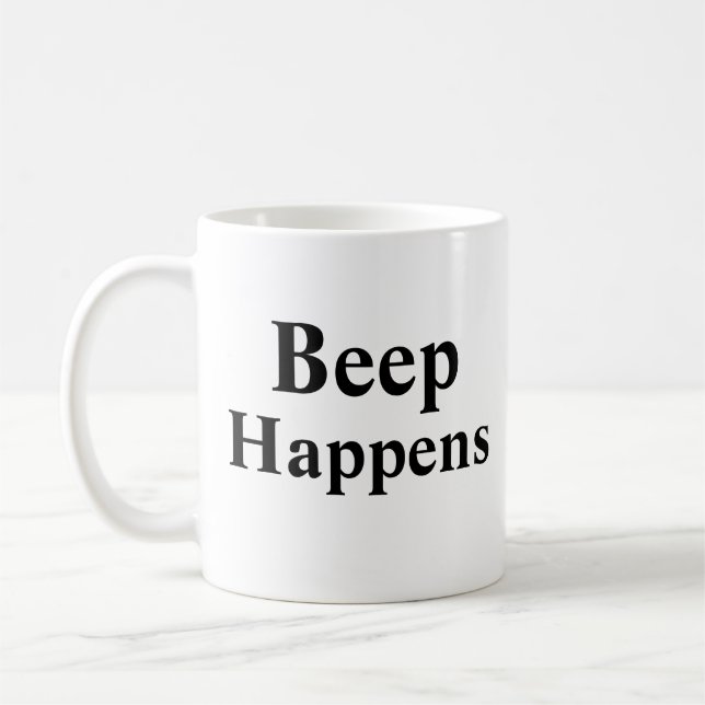 Beep Happens Kaffemugg (Vänster)