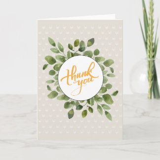 Beeple Thank You Floral card Kort