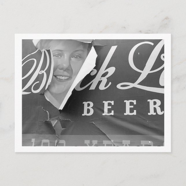 Beer Advertisement, Billboard, Peeling, 1941 Vykort (Framsida)