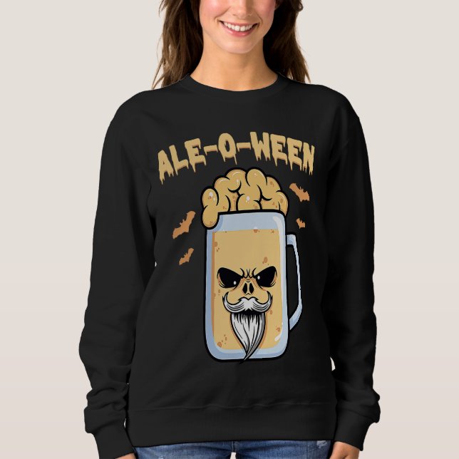 Beer  Ale O Ween  Halloween  Trick Or Treat  Costu T Shirt (Framsida)