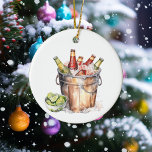 Beer Älskare Bucket Julgransprydnad Keramik<br><div class="desc">Den här designen kan vara personlig om du väljer Redigera design. Du kan också överföra till andra objekt. Kontakta mig på colorflowcreations@gmail.com eller använda alternativet chatta överst på sidan om du vill ha den här designen på en annan produkt eller behöver hjälp. Se mer av mina design eller följ mig...</div>