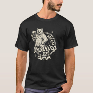 Beer Älskare Craft Beer Drinker Garage Drinking Te T Shirt