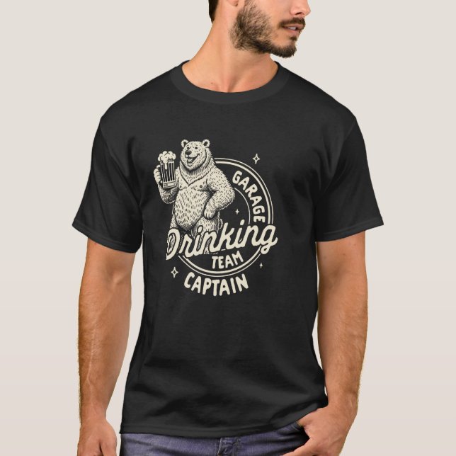 Beer Älskare Craft Beer Drinker Garage Drinking Te T Shirt (Framsida)
