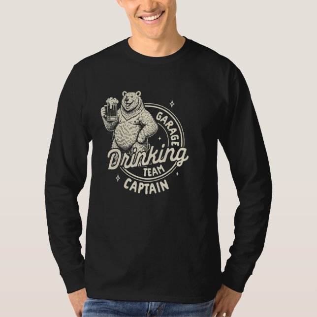 Beer Älskare Craft Beer Drinker Garage Drinking Te T Shirt (Framsida)