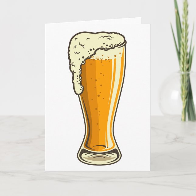 Beer Älskare Greeting Card Helgkort (Framsida)