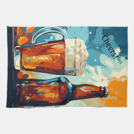 Beer Älskare personifierad Kökshandduk