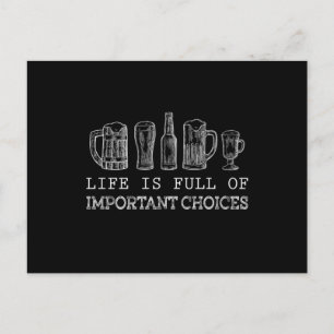 Beer Älskare Viktigt val Öl Helg Vykort