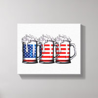 Beer American Flagga 4:e juli Manar Women Merica D