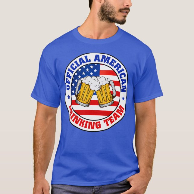 Beer American Flagga InBeroence Day 4:e juli Manar T Shirt (Framsida)