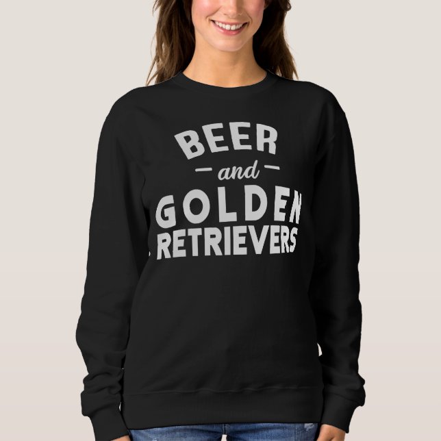 Beer And Golden Retrievers T Shirt (Framsida)