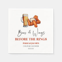 Beer and Wings Before The Rings Couples Shower